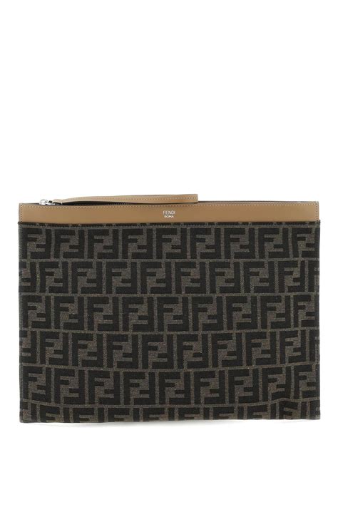 fan di fendi makeup bag|fendi flat pouch large.